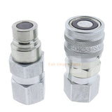 Hydraulic Flat Face Coupler Kit AT312470 KV14216 For John Deere 250 317 325 332D - Fab Heavy Parts