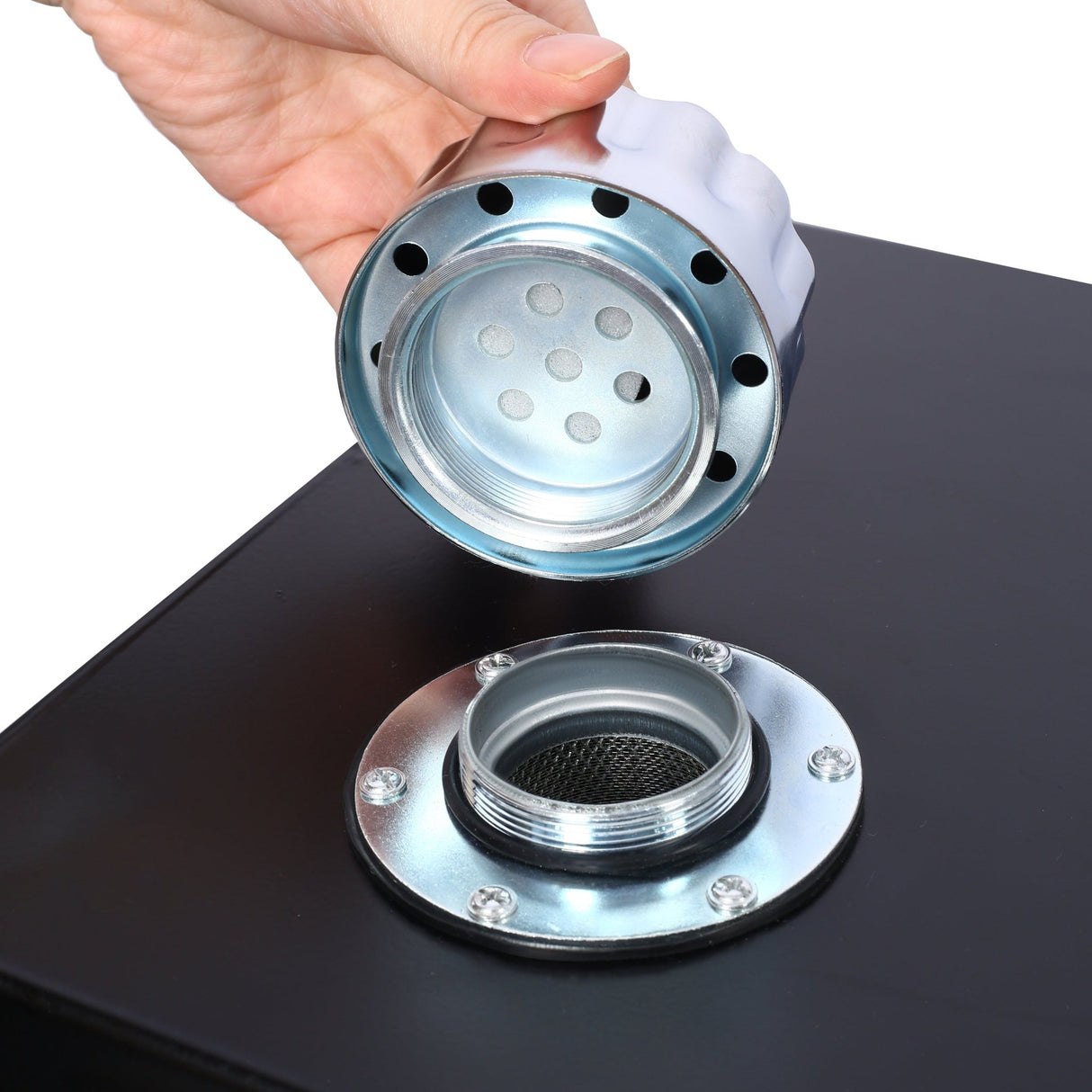 Hydraulic Fluid Tank with Strainer Tank Gauge Filter Breather Cap 10 Gal Heavy Duty - Fab Heavy Parts