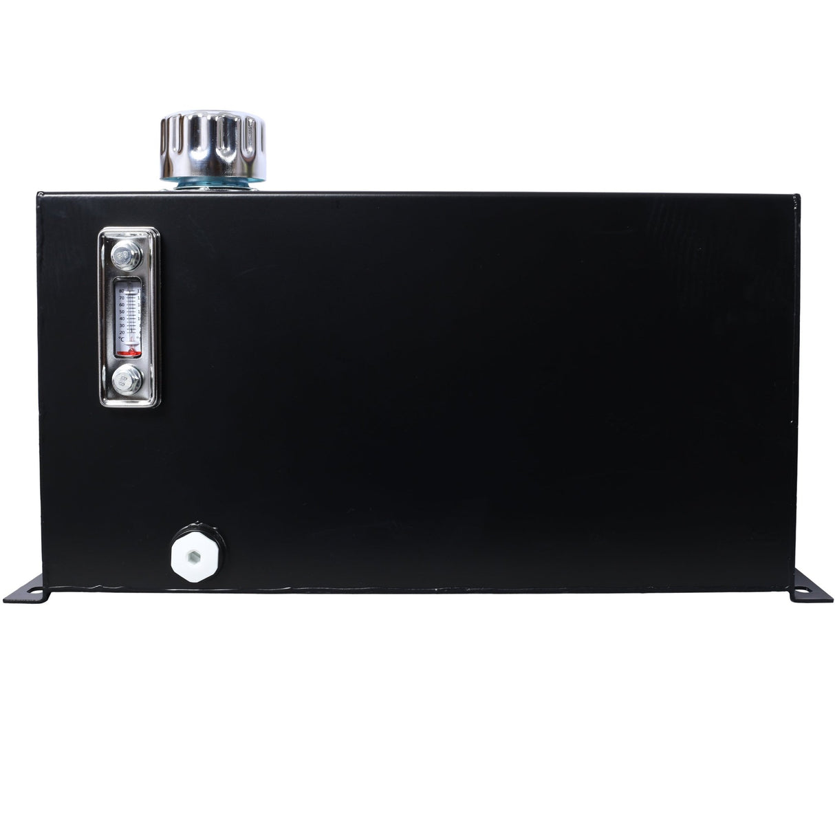 Hydraulic Fluid Tank with Strainer Tank Gauge Filter Breather Cap 10 Gal Heavy Duty - Fab Heavy Parts