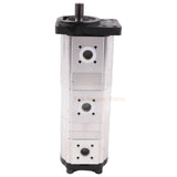Hydraulic Gear Pump Hydraulic Triple Pump 307012 - 8160 68651 - 61110 Fits for Kubota KX101 Excavator for Zexel 13.2CC+13.2CC+8CC Shaft φ17mm 15T - Fab Heavy Parts