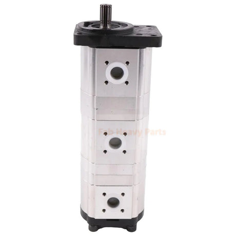 Hydraulic Gear Pump Hydraulic Triple Pump 307012 - 8160 68651 - 61110 Fits for Kubota KX101 Excavator for Zexel 13.2CC+13.2CC+8CC Shaft φ17mm 15T - Fab Heavy Parts