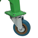 Hydraulic Motorcycle Scissor Jack Lift with Foot Step and Wheels Steel 350 lbs Capacity - Fab Heavy Parts