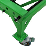 Hydraulic Motorcycle Scissor Jack Lift with Foot Step and Wheels Steel 350 lbs Capacity - Fab Heavy Parts