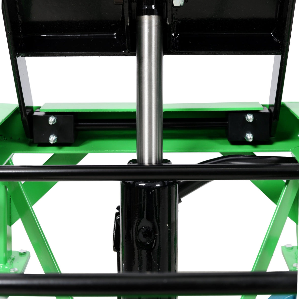 Hydraulic Motorcycle Scissor Jack Lift with Foot Step and Wheels Steel 350 lbs Capacity - Fab Heavy Parts