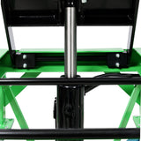 Hydraulic Motorcycle Scissor Jack Lift with Foot Step and Wheels Steel 350 lbs Capacity - Fab Heavy Parts