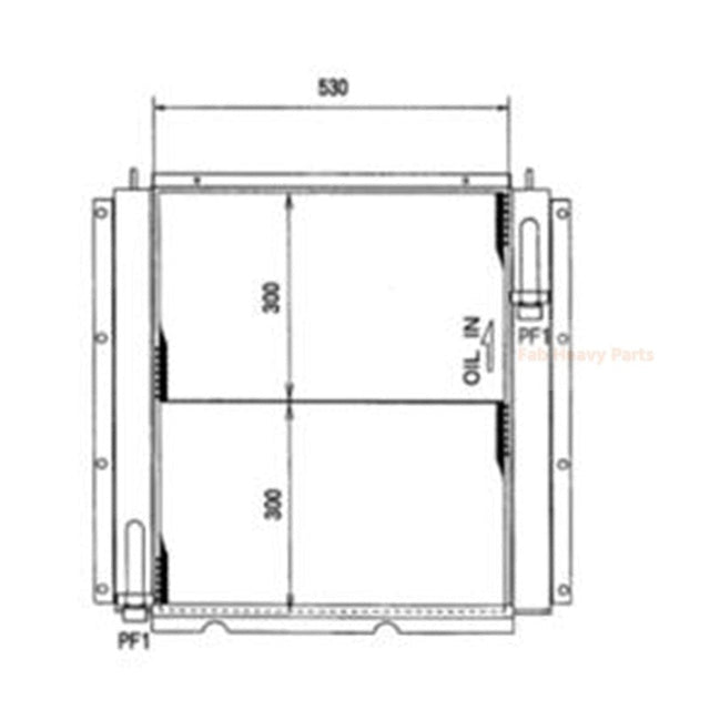 Hydraulic Oil Cooler 0995647 099 - 5647 Fits for Caterpillar CAT Excavator E300B - Fab Heavy Parts