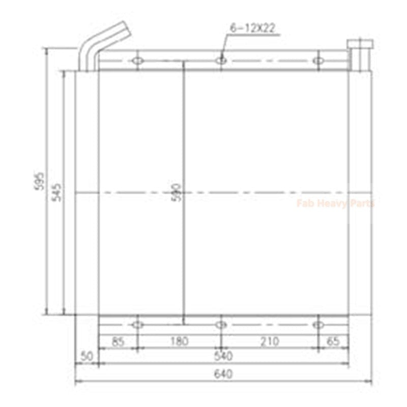 Hydraulic Oil Cooler 1398868 139 - 8868 Fits for Caterpillar CAT Excavator E307 - Fab Heavy Parts