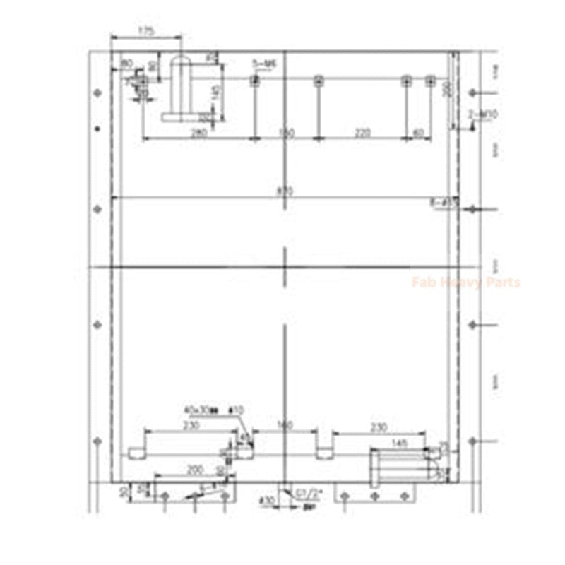 Hydraulic Oil Cooler 13E42000 for Doosan Excavator S250LC-V
