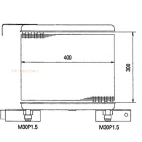 Hydraulic Oil Cooler 20B - 03 - 21111 Fits for Komatsu PC60 - 2 PW60 - 1 Excavator - Fab Heavy Parts