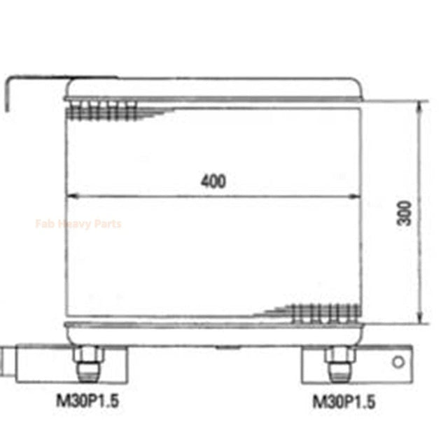 Hydraulic Oil Cooler 20B - 03 - 21111 Fits for Komatsu PC60 - 2 PW60 - 1 Excavator - Fab Heavy Parts