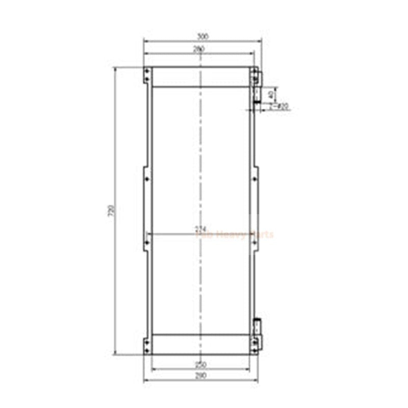Hydraulic Oil Cooler 214 - 4747 2144747 Fits for Caterpillar CAT Backhoe Loader 416E 420E 422E 428E 430E 432E 434E 442E 444E - Fab Heavy Parts