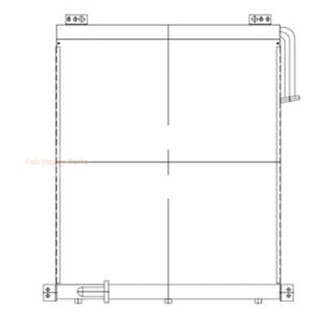Hydraulic Oil Cooler 21M - 03 - 11121 Fits for Komatsu PC600 - 6 PC650 - 6 Excavator - Fab Heavy Parts