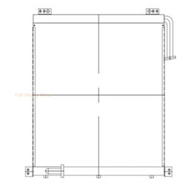 Hydraulic Oil Cooler 21M - 03 - 11121 Fits for Komatsu PC600 - 6 PC650 - 6 Excavator - Fab Heavy Parts