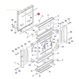 Hydraulic Oil Cooler 21N - 03 - 31311 Fits for Komatsu Excavator PC1100 - 6 PC1100SP - 6 - Fab Heavy Parts
