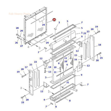 Hydraulic Oil Cooler 21N - 03 - 31311 Fits for Komatsu Excavator PC1100 - 6 PC1100SP - 6 - Fab Heavy Parts