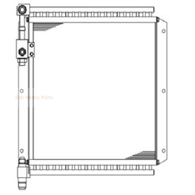 Hydraulic Oil Cooler 21W - 03 - 21111 Fits for Komatsu Excavator PC75UD - 2 PC75UU - 2E PC75UU - 2 - Fab Heavy Parts