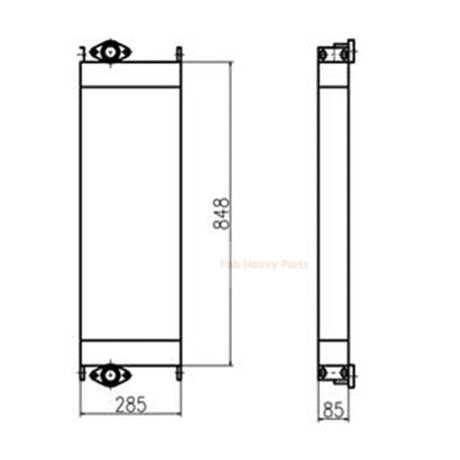 Hydraulic Oil Cooler 281 - 3626 2813626 Fits for Caterpillar CAT Excavator E312D E311D - Fab Heavy Parts