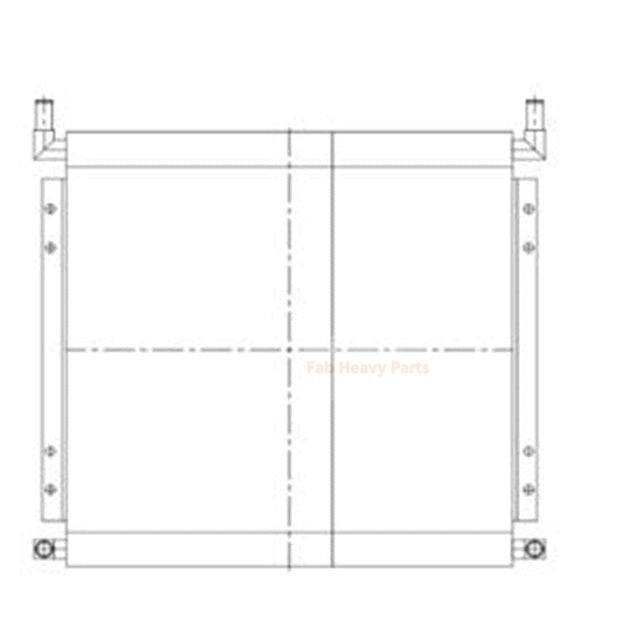Hydraulic Oil Cooler 30/925615 for JCB Excavator 3CX