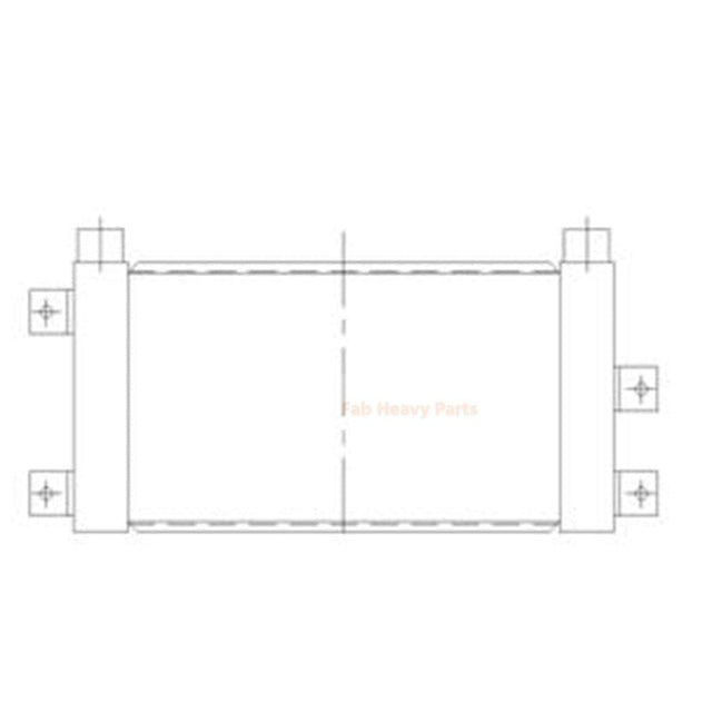 Hydraulic Oil Cooler 4230331321 Fits for Komatsu WA380 - 5 WA400 - 5 HD465 - 7R HD605 - 7E0 HD605 - 7R - Fab Heavy Parts