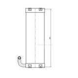 Hydraulic Oil Cooler 4682428 Fits for John Deere 135D Excavator - Fab Heavy Parts
