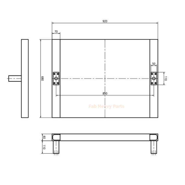 Hydraulic Oil Cooler Assembly VOE11704678 for Volvo Excavator EC340 EC390 - Fab Heavy Parts