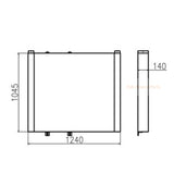 Hydraulic Oil Cooler Fits for Komatsu PC2000 - 8 Excavator - Fab Heavy Parts