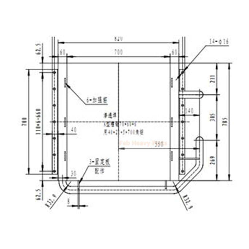 Hydraulic Oil Cooler for Doosan Excavator DH220 - 3 - Fab Heavy Parts