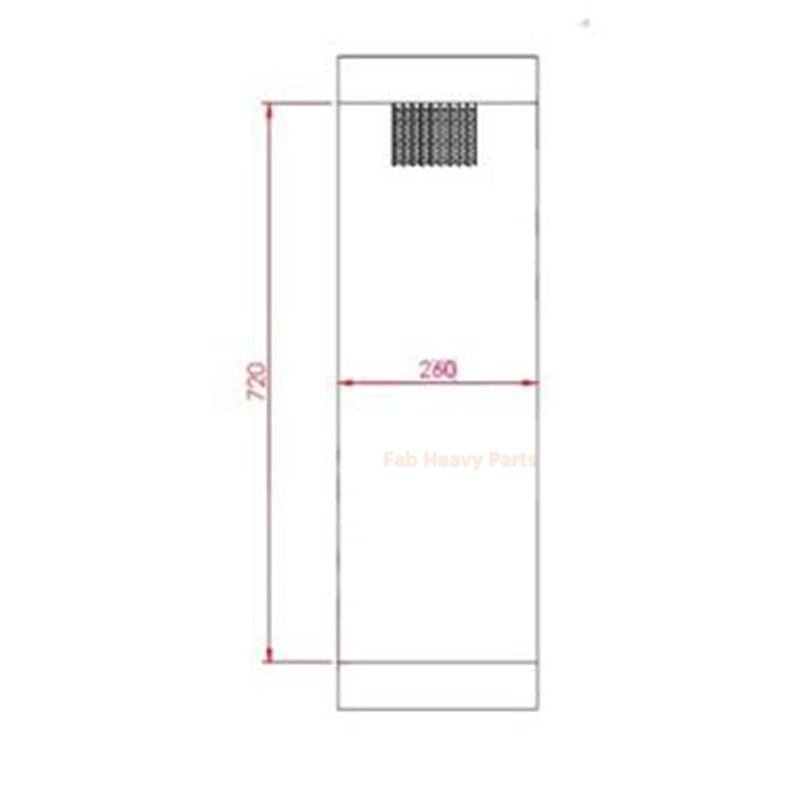 Hydraulic Oil Cooler for Volvo Excavator ZL150E L180 - Fab Heavy Parts