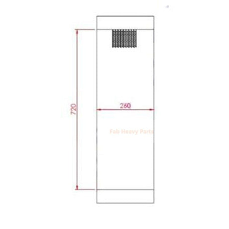 Hydraulic Oil Cooler for Volvo Excavator ZL150E L180 - Fab Heavy Parts