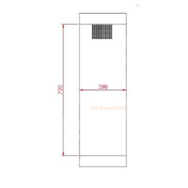 Hydraulic Oil Cooler for Volvo Excavator ZL150E L180 - Fab Heavy Parts