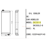 Hydraulic Oil Cooler LC05P00043S002 for Kobelco SK330 - 8 SK350LC - 8 Excavator - Fab Heavy Parts