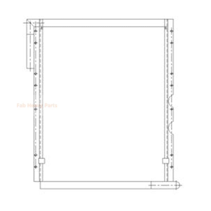 Hydraulic Oil Cooler LQ05P00020S002 for Kobelco SK230 Excavator - Fab Heavy Parts