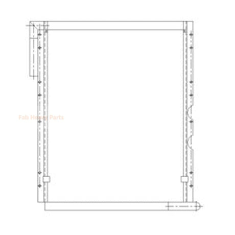 Hydraulic Oil Cooler LQ05P00020S002 for Kobelco SK230 Excavator - Fab Heavy Parts