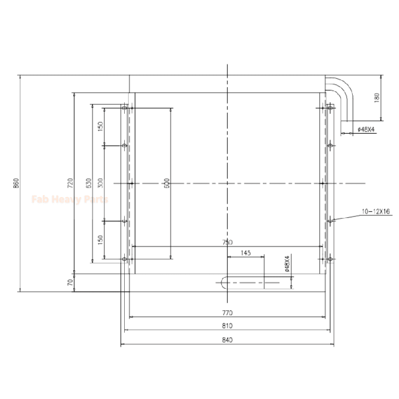 Hydraulic Oil Cooler ME043055 for Kato HD700 - 7 HD700 - 8 HD700 - 9 Excavator - Fab Heavy Parts