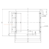 Hydraulic Oil Cooler ME043055 for Kato HD700 - 7 HD700 - 8 HD700 - 9 Excavator - Fab Heavy Parts