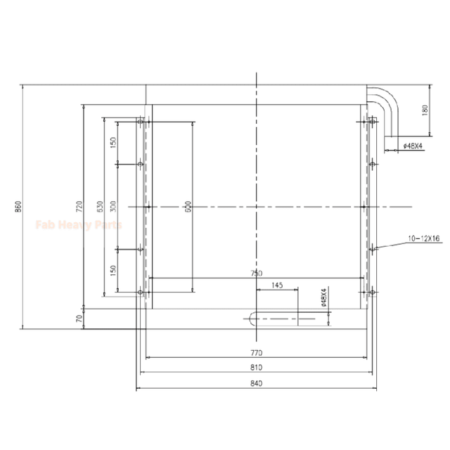 Hydraulic Oil Cooler ME043055 for Kato HD700 - 7 HD700 - 8 HD700 - 9 Excavator - Fab Heavy Parts