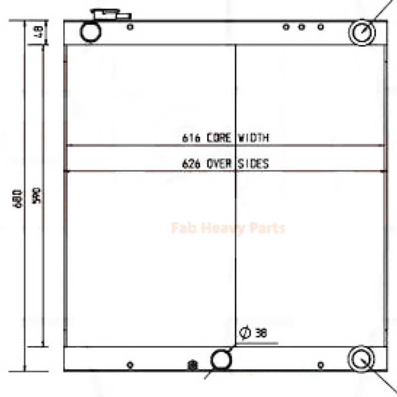 Hydraulic Oil Cooler Radiator 1911300330 1911300690 for Takeuchi Excavator T175 TB175 TB175C