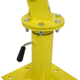 Hydraulic Pickup Truck Crane with Hand Winch Bed Hoist Jib 1000 - Lb. Capacity Yellow - Fab Heavy Parts