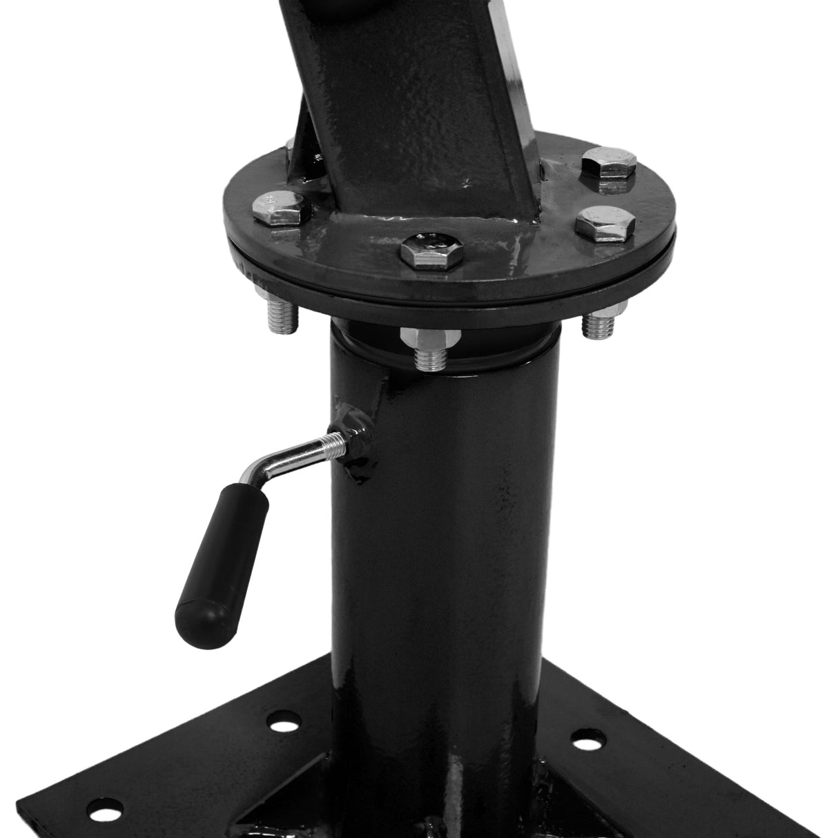 Hydraulic Pickup Truck Crane with Hand Winch Bed Hoist Jib 2000 - Lb. Capacity Black - Fab Heavy Parts