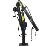 Hydraulic Pickup Truck Crane with Hand Winch Bed Hoist Jib 2000 - Lb. Capacity Black - Fab Heavy Parts