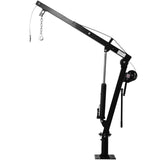 Hydraulic Pickup Truck Crane with Hand Winch Bed Hoist Jib 2000 - Lb. Capacity Black - Fab Heavy Parts