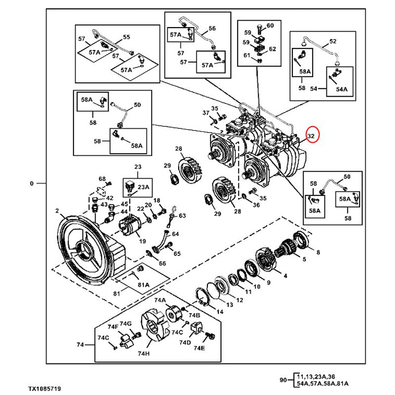 Hydraulic Pump 9260885 PG200274 Fits for John Deere Excavator 380GLC 350GLC 350DLC - Fab Heavy Parts