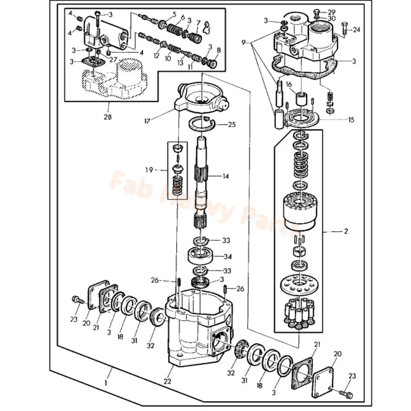 Hydraulic Pump AL82777 Fits for John Deere Tractor 6010 6100 6110 6210 6320 6800 6820 6900 6920 6320S 6910S - Fab Heavy Parts