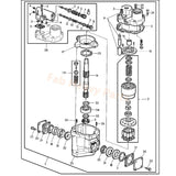 Hydraulic Pump AL82777 Fits for John Deere Tractor 6010 6100 6110 6210 6320 6800 6820 6900 6920 6320S 6910S - Fab Heavy Parts