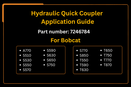 Hydraulic Quick Coupler 7246784 Aftermarket Replacement For Bobcat T550 T590 T630 T650 T750 T770 T870 - Fab Heavy Parts