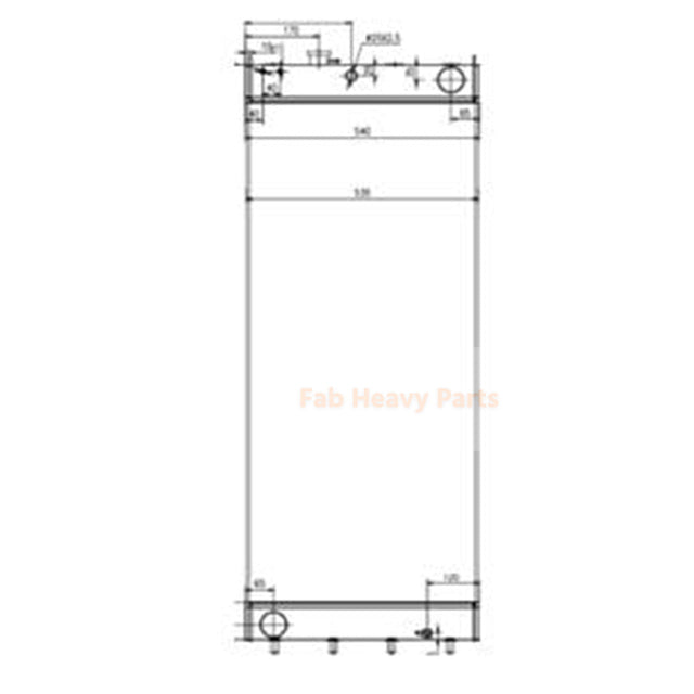 Radiador hidráulico 207-03-41111 se adapta a la excavadora de Komatsu PC360-10 PC390-10