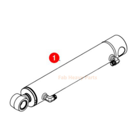 Hydraulic Tilt Cylinder 7358228 Aftermarket Replacement For Bobcat Skid Steer Loader S16 S18