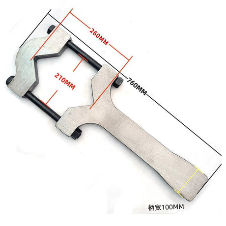 Adjustable Hydraulic Cylinder Wrench Spanner for Cylinder Seal Kit Remove Excavators 30 Ton to 80 Ton, Length 24"