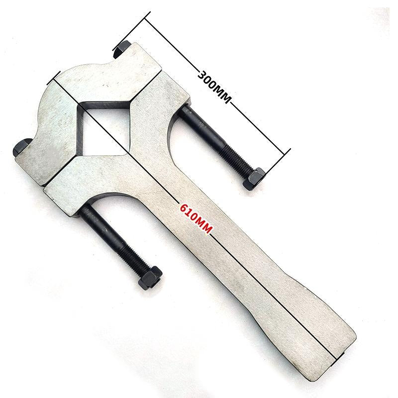 Adjustable Hydraulic Cylinder Wrench Spanner for Cylinder Seal Kit Remove Excavators 30 Ton to 80 Ton, Length 24"