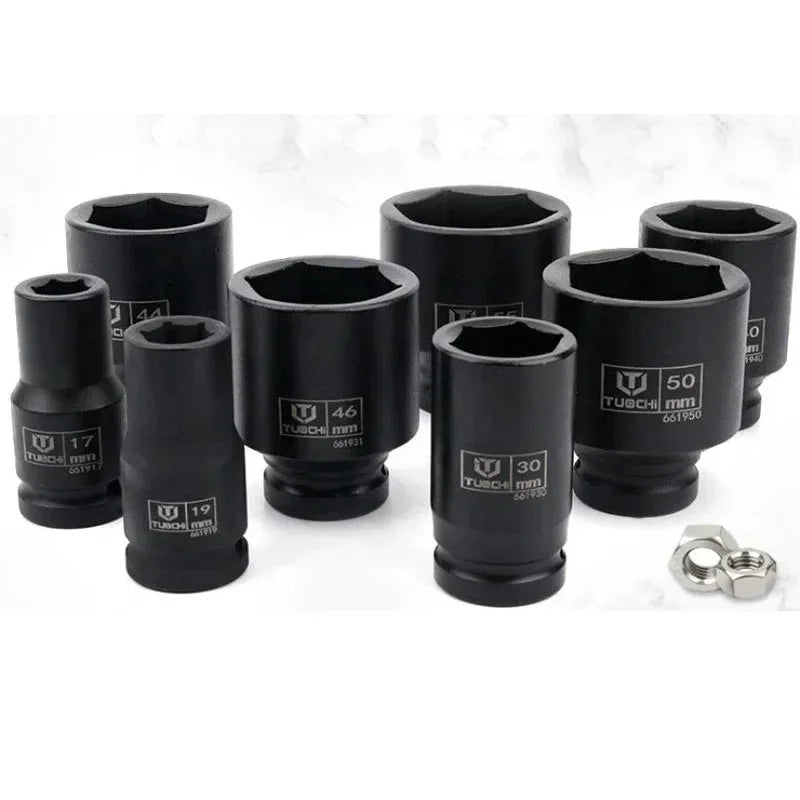 Socket d'impact 3/4 pouce 6 points Tête de clé Taille de prise profonde Taille du socket 45 mm 50 mm 55 mm 60 mm 65 mm 70 mm 75 mm 80 mm 85 mm